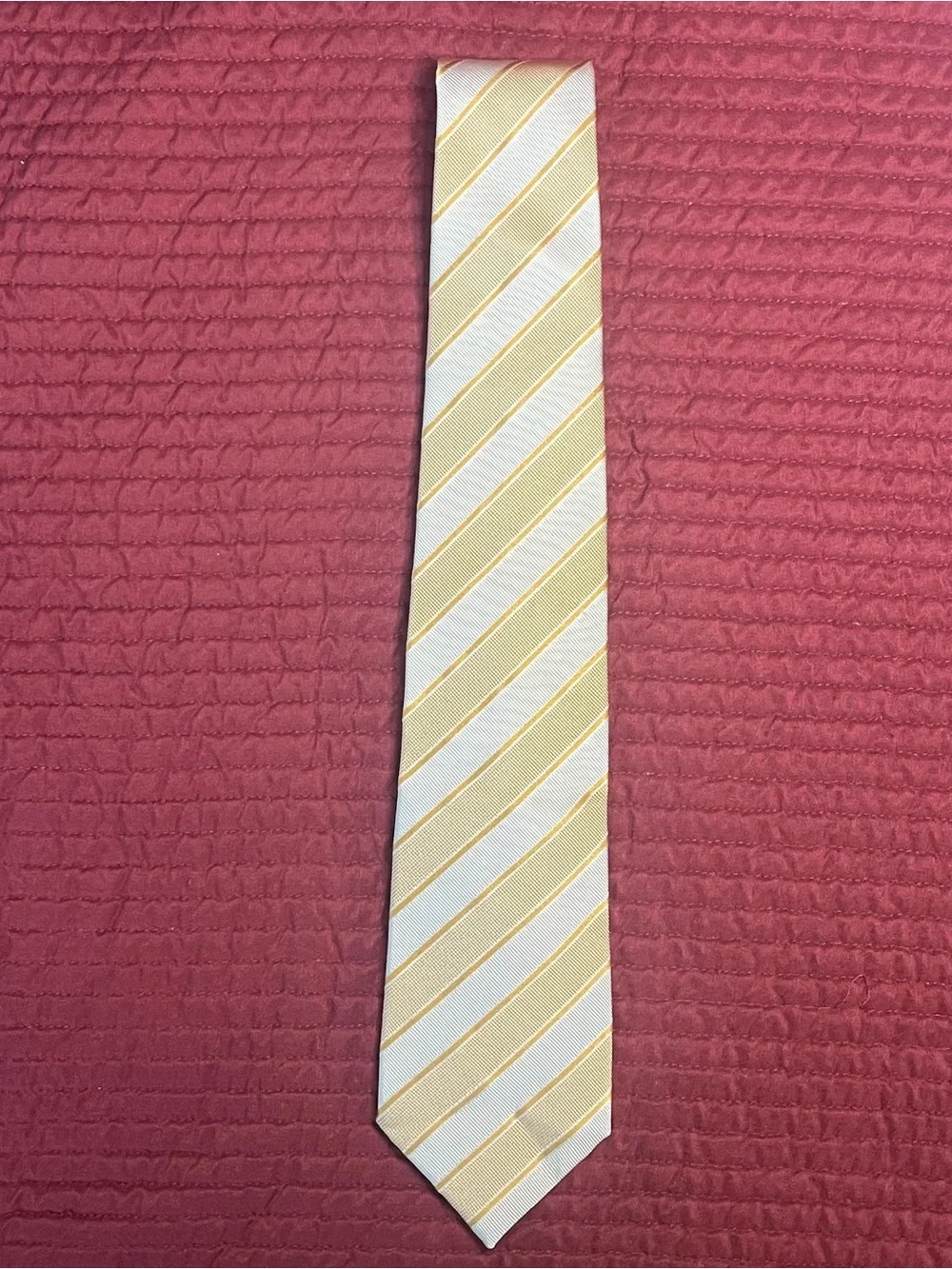 Fendi Diagonal Stripe Silk Blend Tie